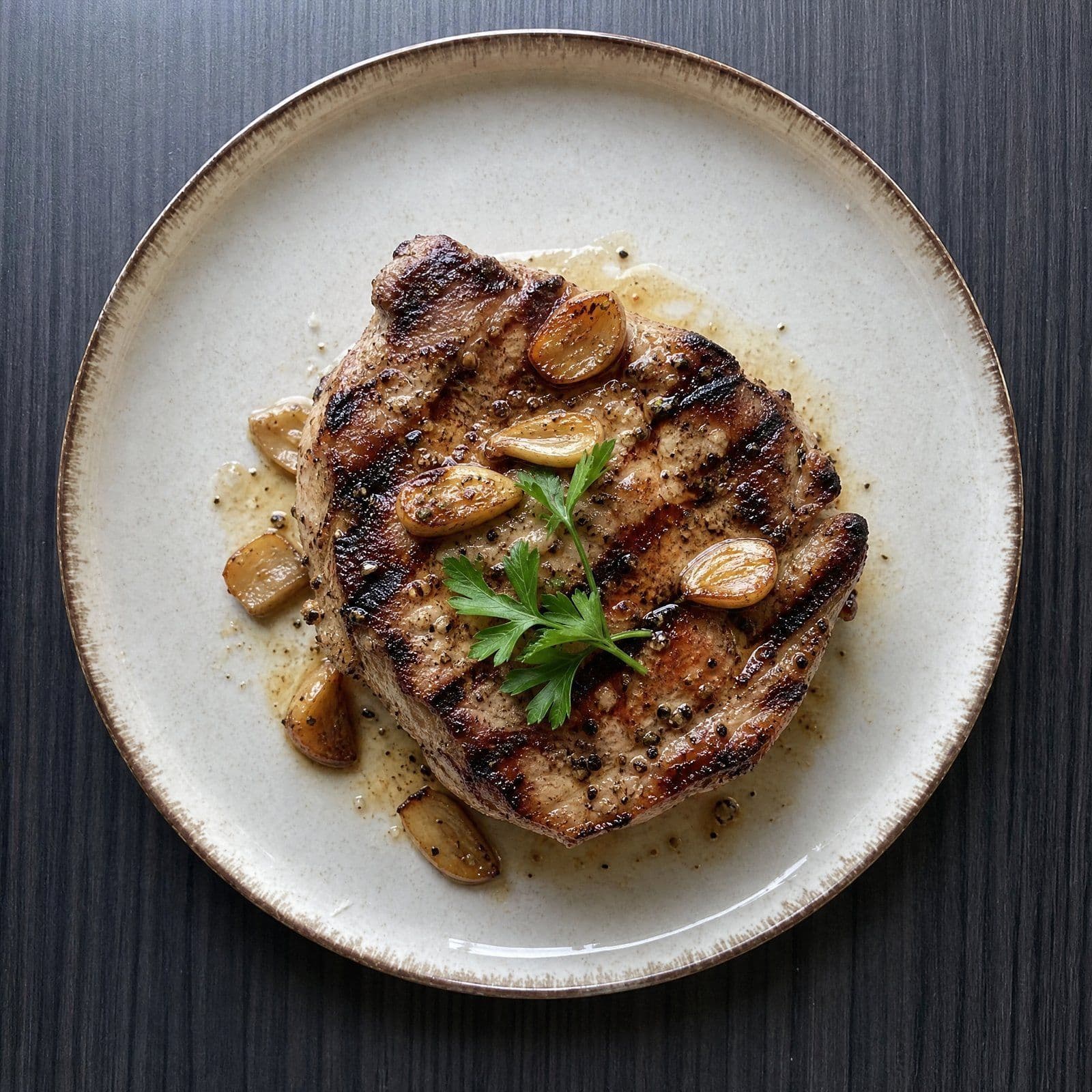Fokhagymás grill karaj